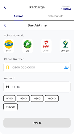 Pay Bills Anytime app screen