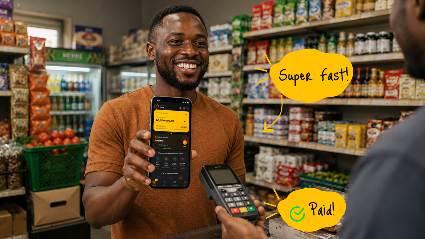 Merchant accepting a fast payment with Kuun